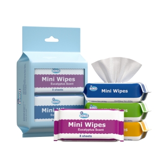 Baby Wipes - 8pcs Mini Packing Baby Wipes for Baby Cleaning